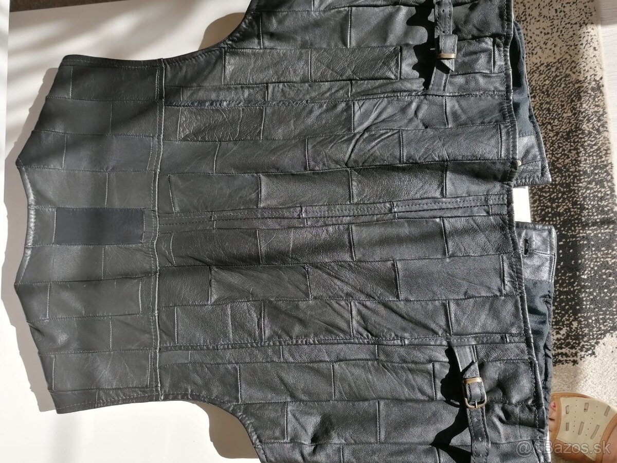 Pánska kožená vesta - 2