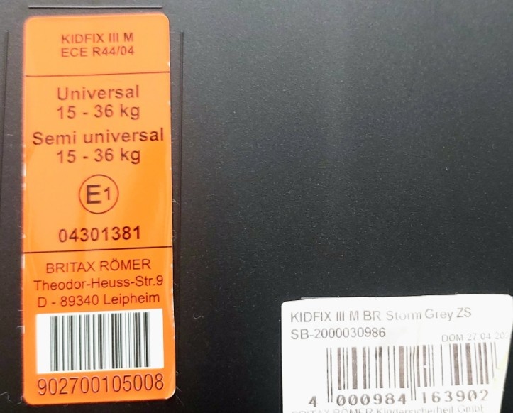 Britax Römer Kidfix lll M Storm Grey - 2