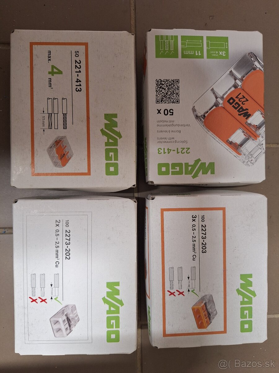 Kabel 5x2,5 flexibilny + Wago svorky - 2