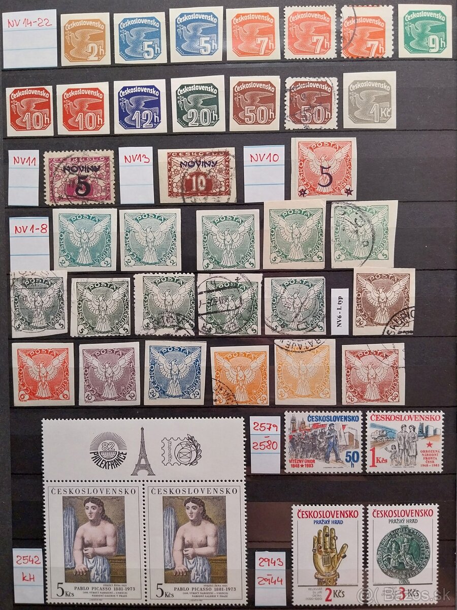 Známky ČSR – 1 - 2