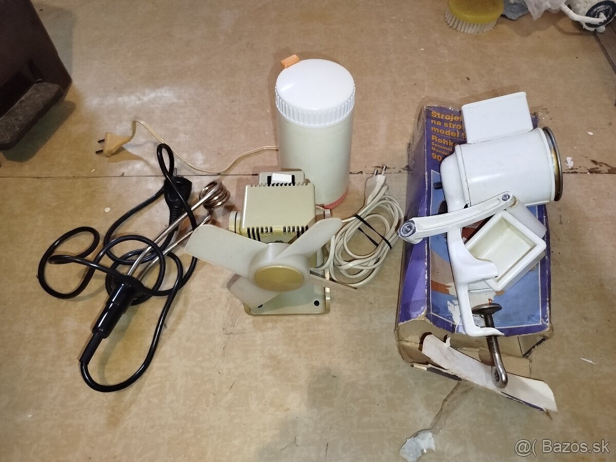 RETRO VECI - VENTILÁTOR, MLYNČEKY, OHRIEVAČ - 2