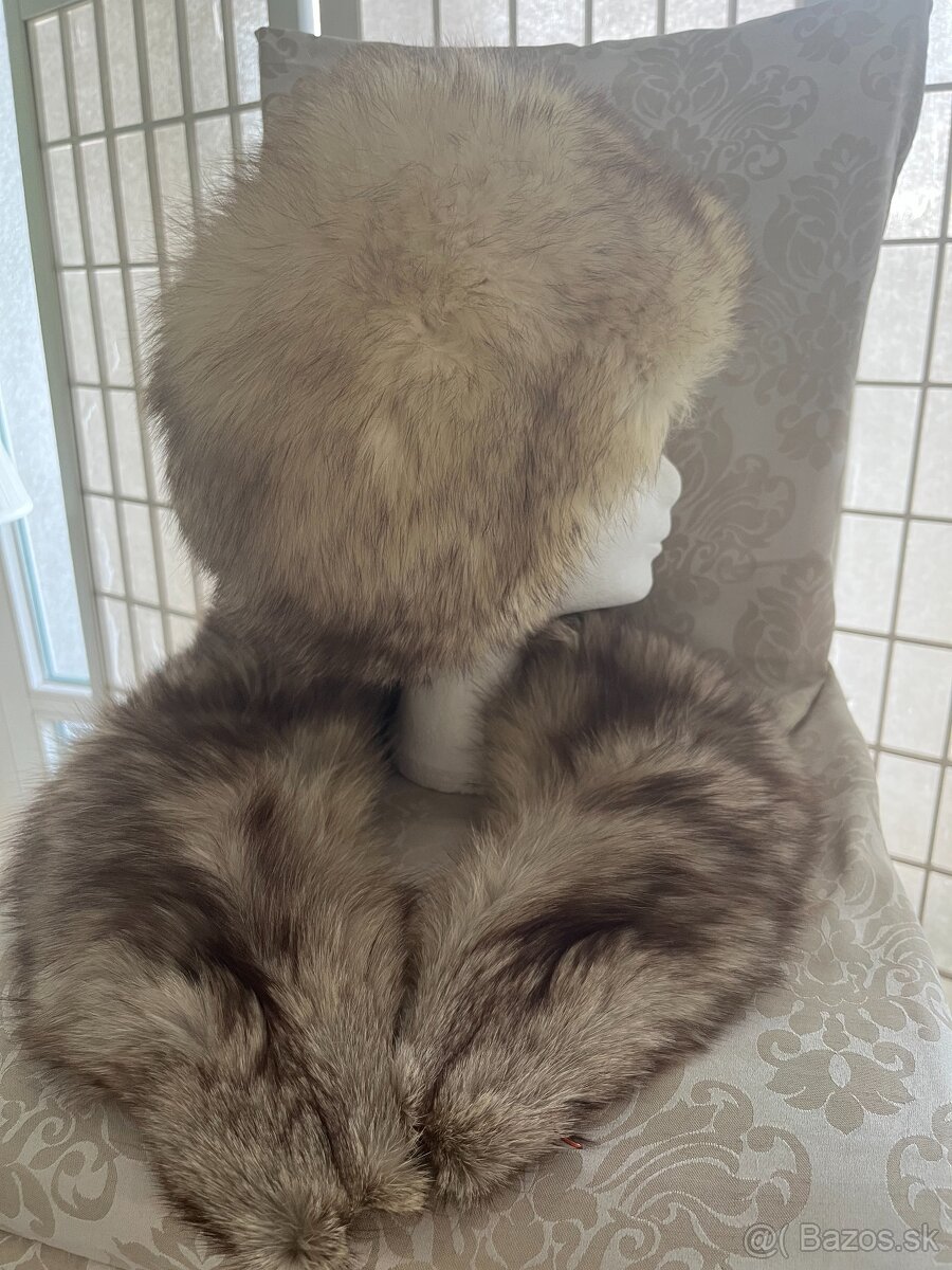 Kožušinová čiapka s golierom - 2