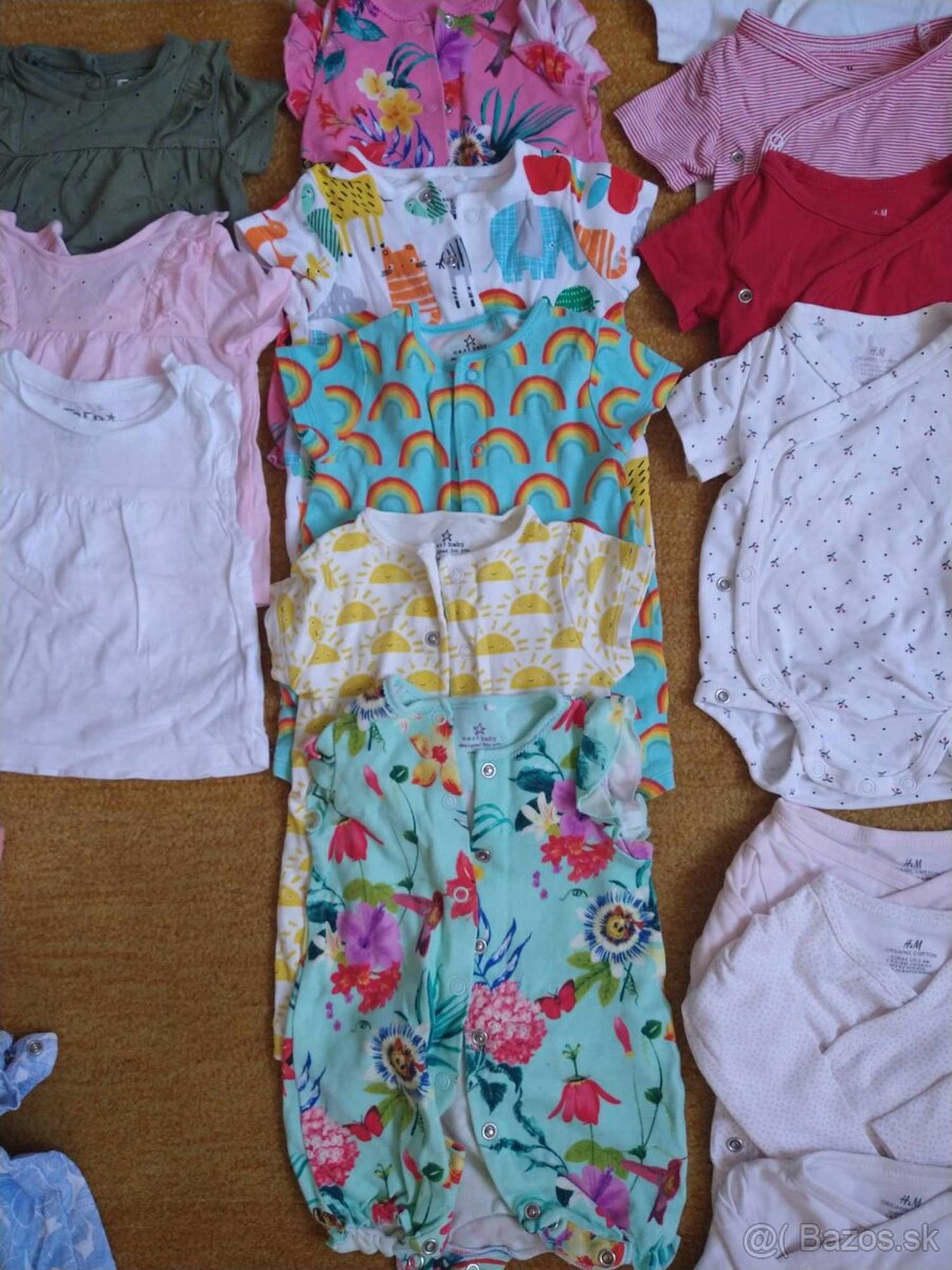 Balík letného oblečenia pre dievčatko veľ. 62/68 - 2