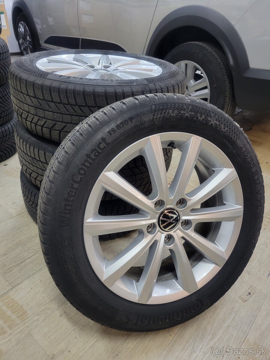 alu disky zimné pneu Continental WinterContact 215/55 R17 - 2