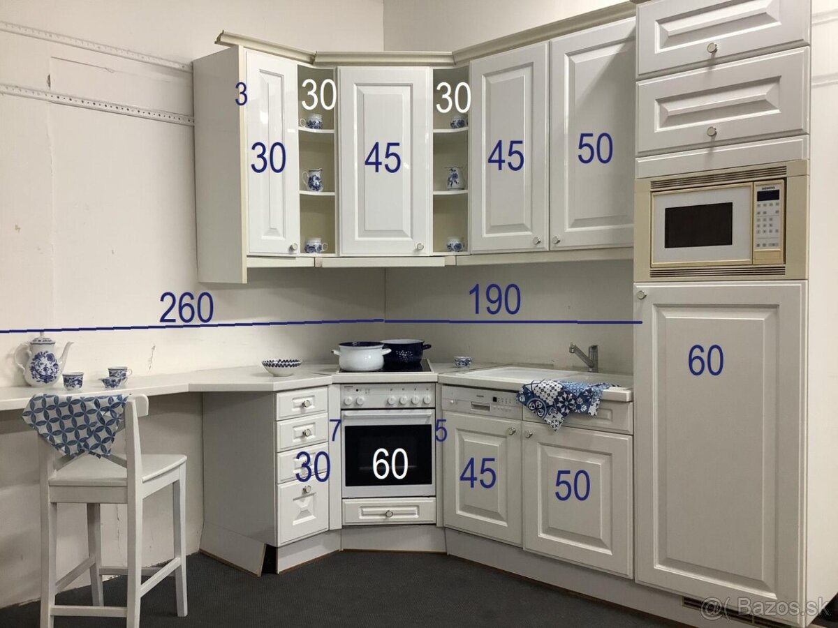 Biela rustikálna kuchyňa TAMARA - 2