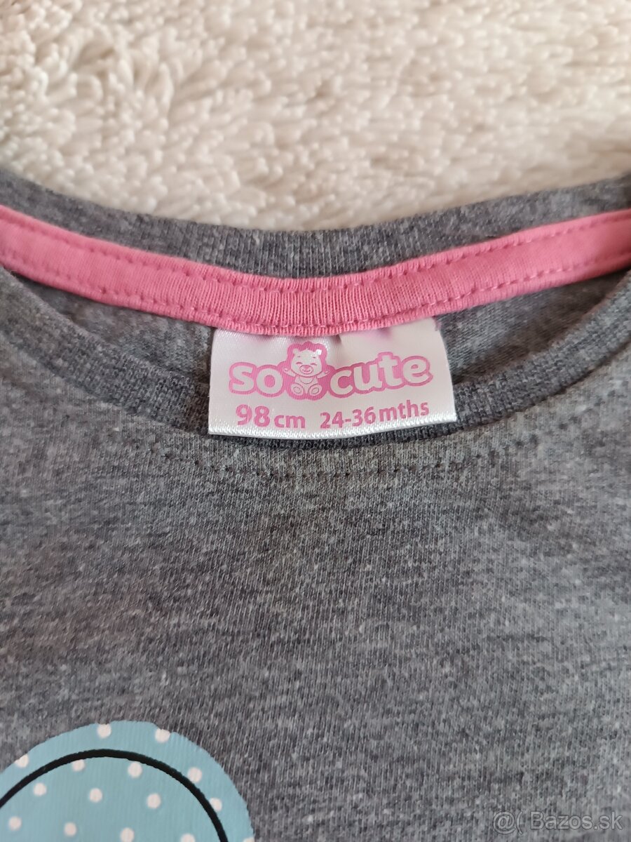Tričko dievčenské, 98cm, 24-36mes. - 2