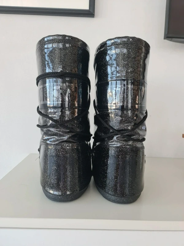 Moon boot gliter icon black- snehule - 2