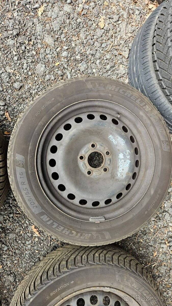 154. sada zimní kola Ford 205/55/16 5 x108 mm