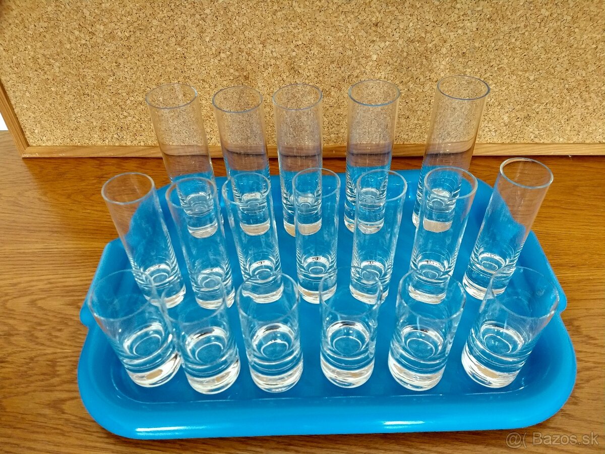 Poháriky na destiláty a šampusové poháre - 2