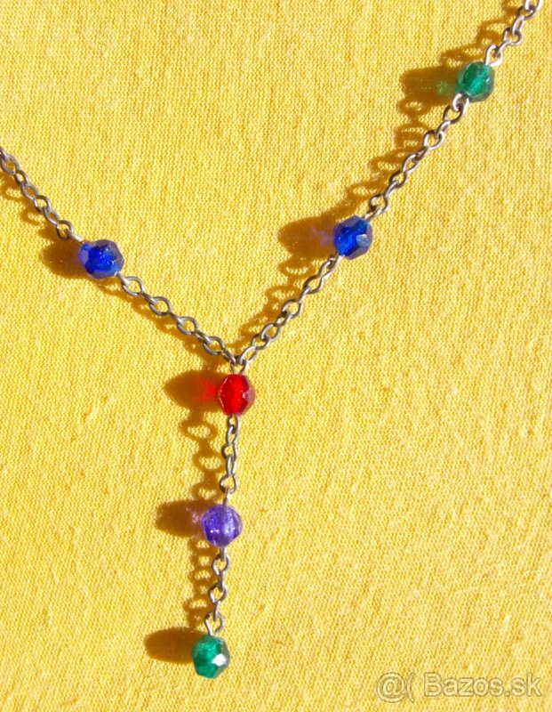 Náhrdelník s farebnými gorálkami - 2