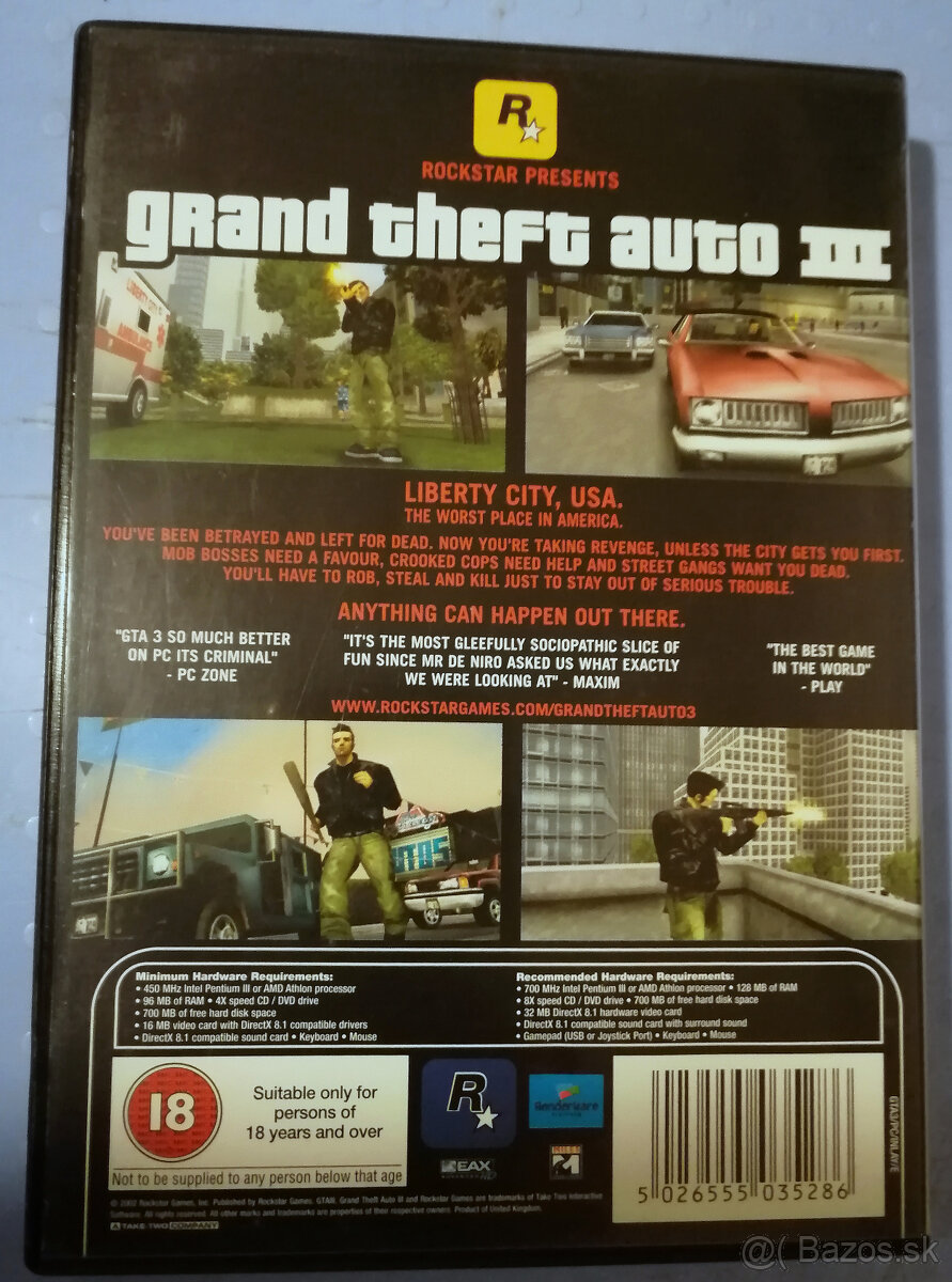PREDÁM GTA III ANGL. VERZIA - 2