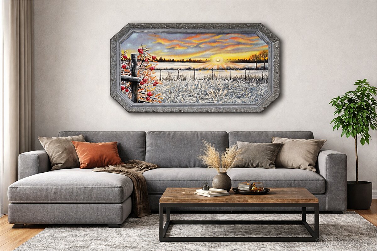 Obraz v starom drevenom ráme 100x60 - 2