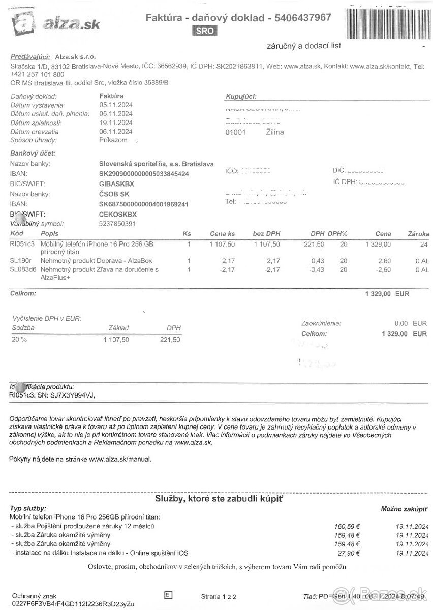 Iphone 16 PRO 256GB prírodný titán - 2