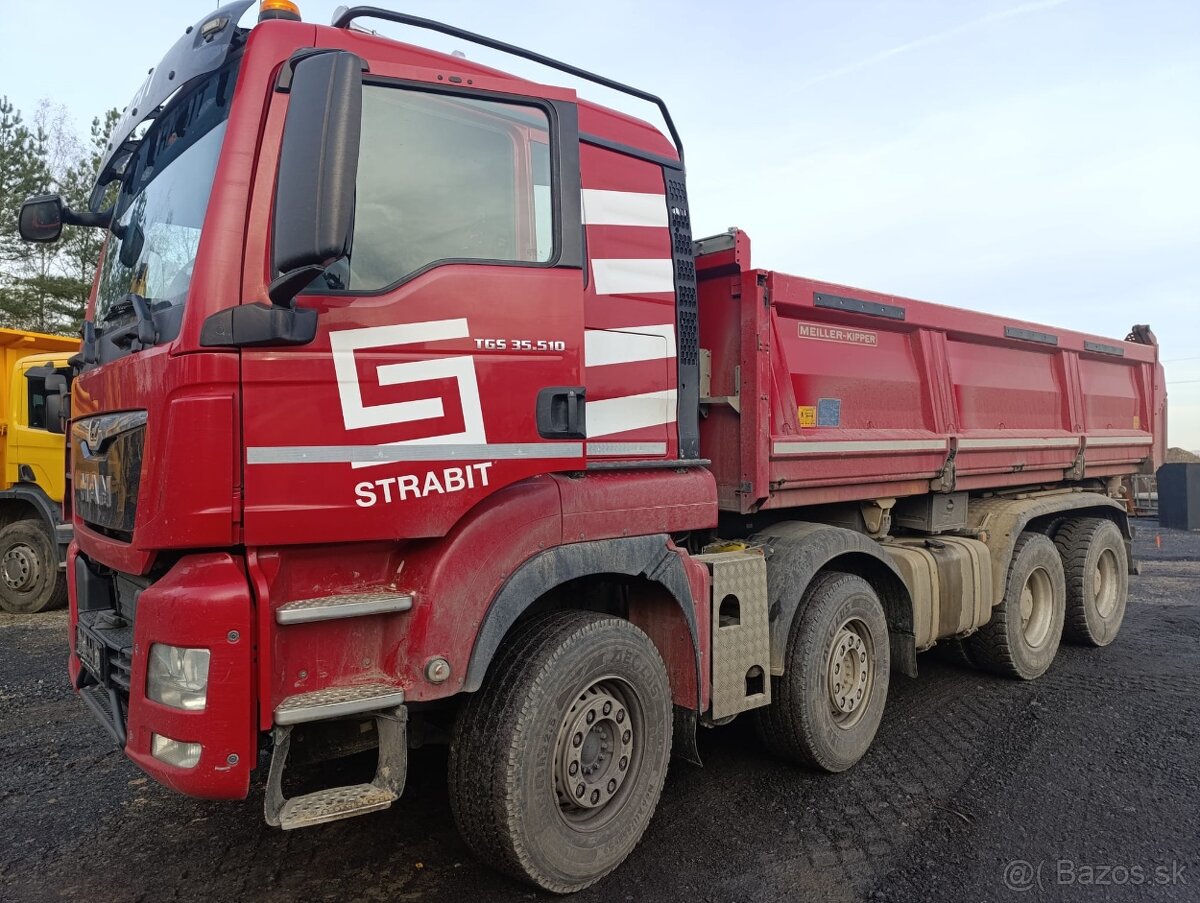 Třístranný sklápěč MAN TGS 35.510 - 2