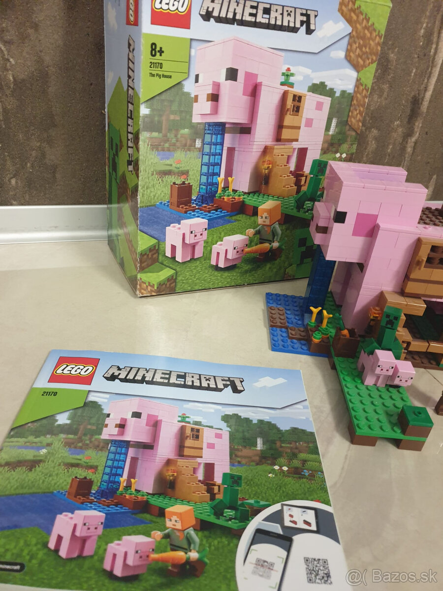 21170 Lego Minecraft - Prasací domček TOP stav - 2