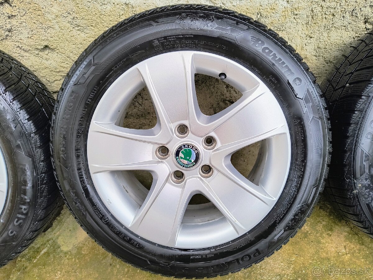 205/55 r16 5x112 škoda zimná sada - 2