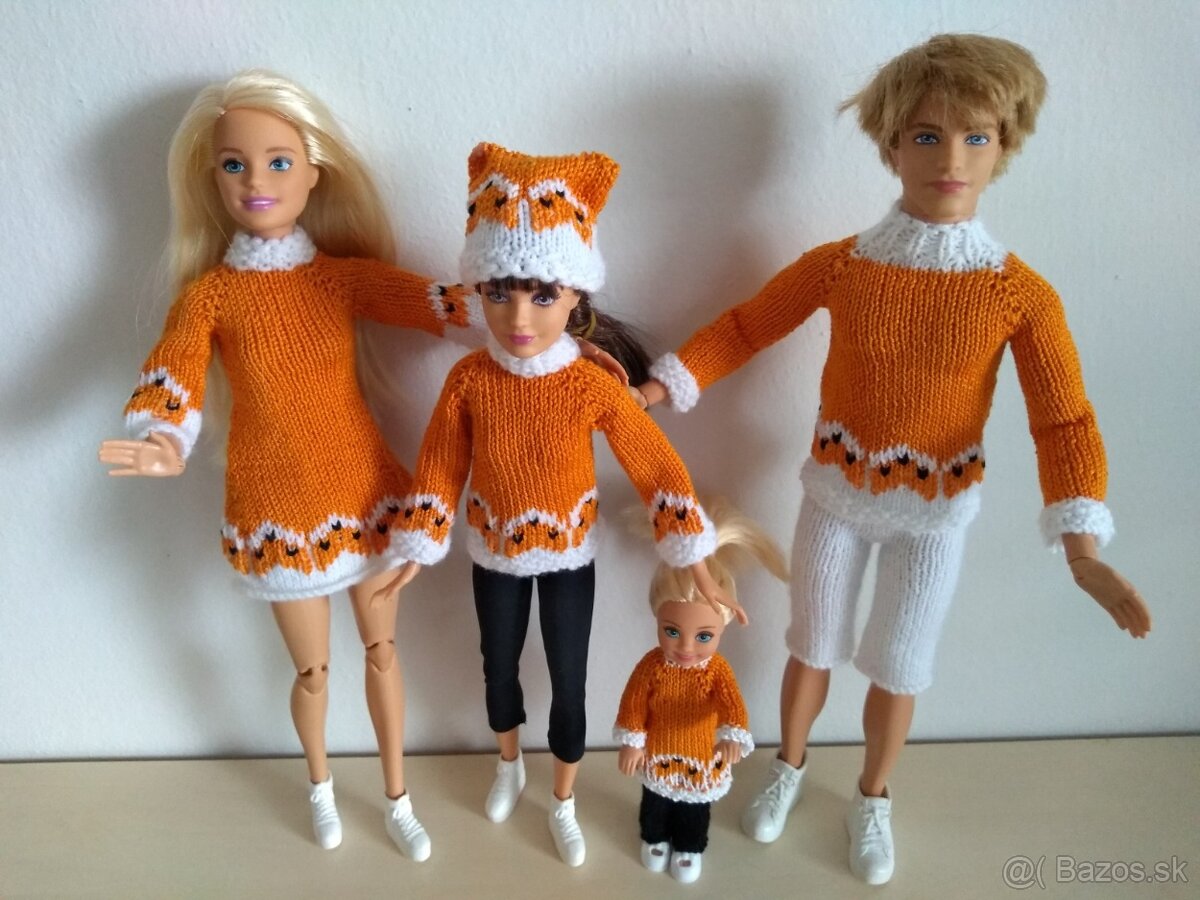 šaty pre rôzne bábiky barbie ken chelsea kelly stacie evi - 2