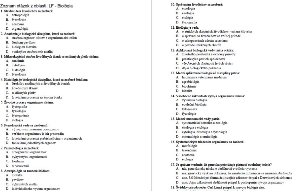 Testovnice szu 2025/2026 - 2