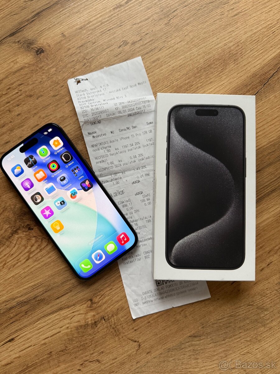 iPhone 15 Pro Black Titanium 128GB - 2