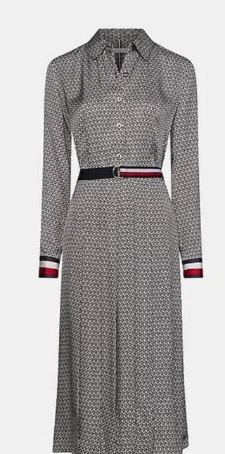 TOMMY HILFIGER MONOGRAM luxusne dlhe damske saty S/M - 2