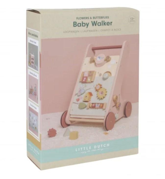 LITTLE DUTCH DREVENÉ CHODÍTKO KVETY A MOTÝLE - 2