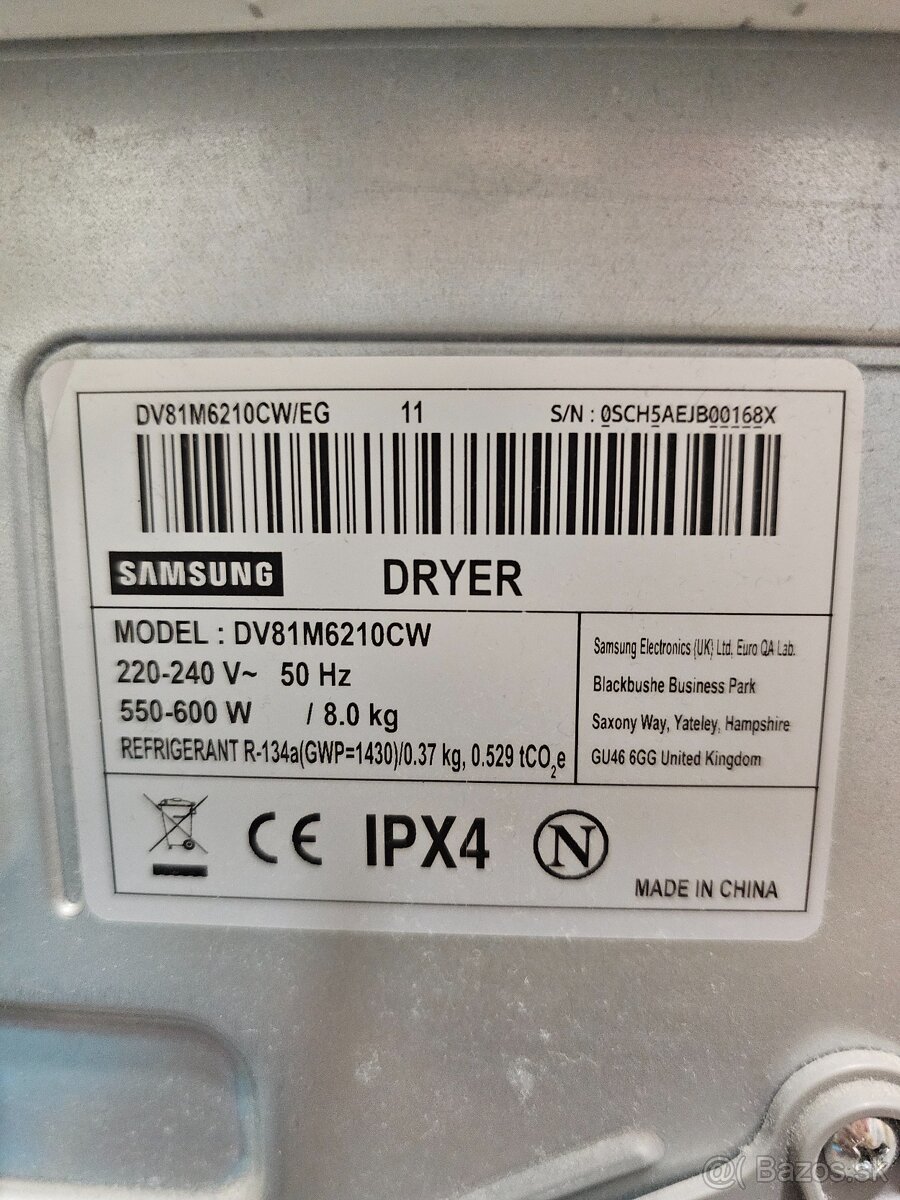 Sušička Samsung DV81M6210CW - 2