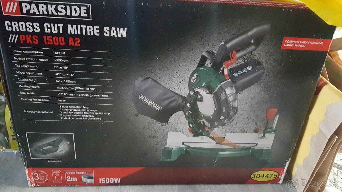 Parkside uhlova píla 1500w - 2