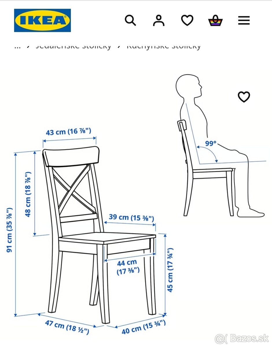 Stol a 4 stolicky IKEA - 2