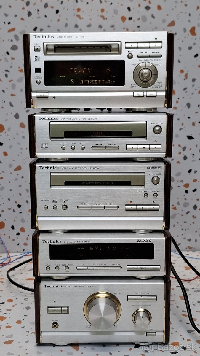 vintage rare mini hi-fi systém Technics SC-HD501 - 2