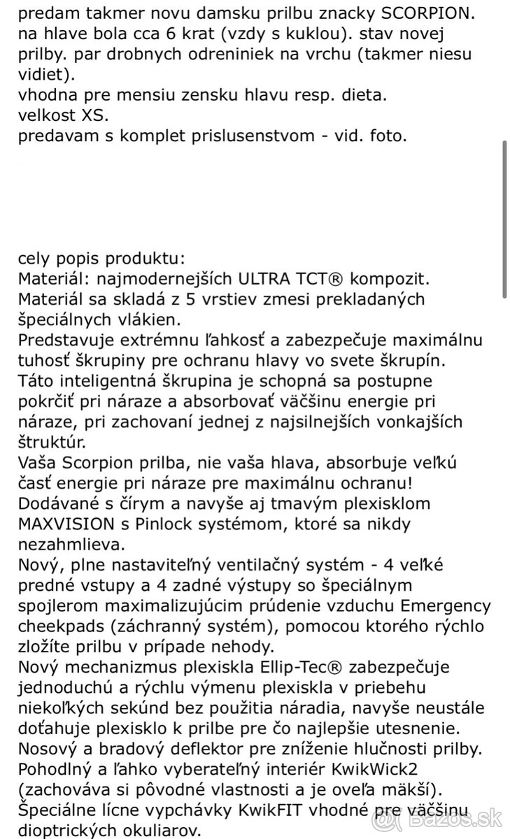 Dámska prilba na motorku - 2