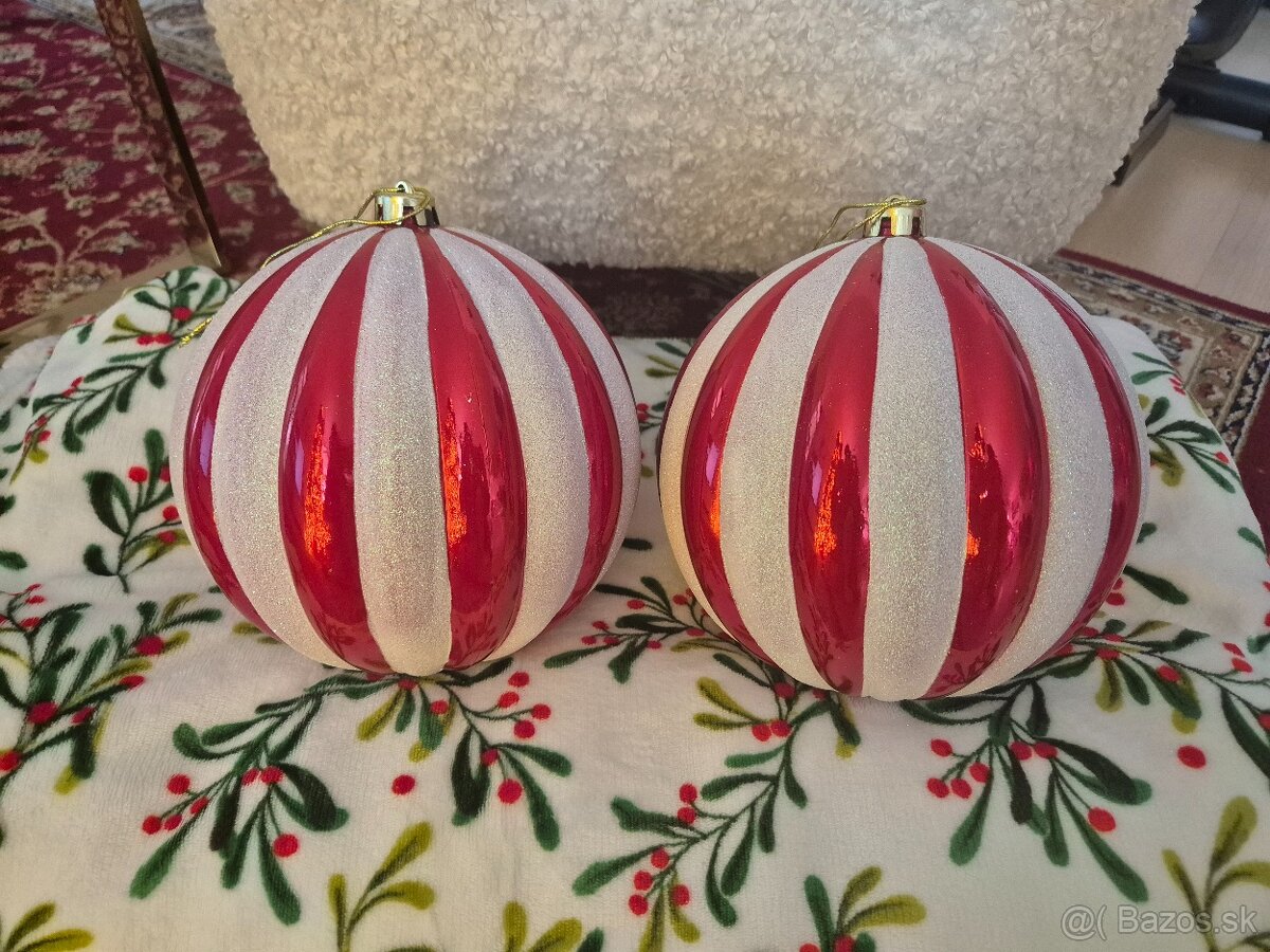XXL vianočné gule priemer 21cm, cena je za 2kusy,iba os.odbe - 2