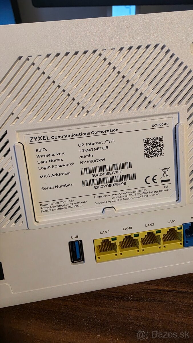 Wifi router Zyxel EX3300-TO - 2