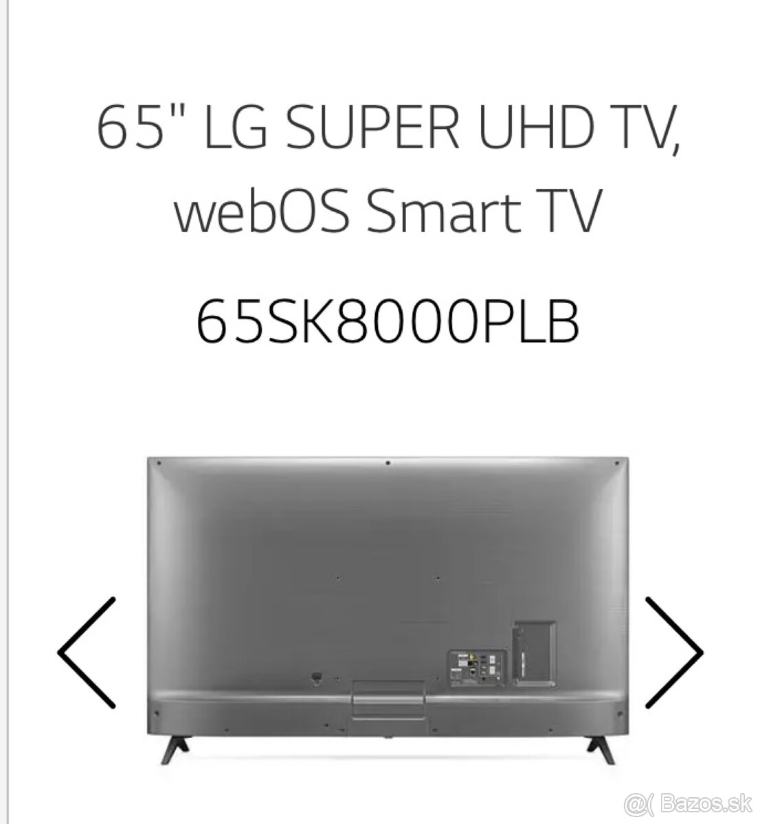Predám TV LG 65” (163cm) - 2