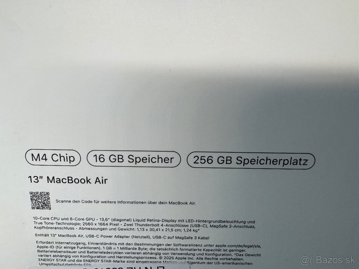 Macbook Air 13 M4 16/256gb - 2