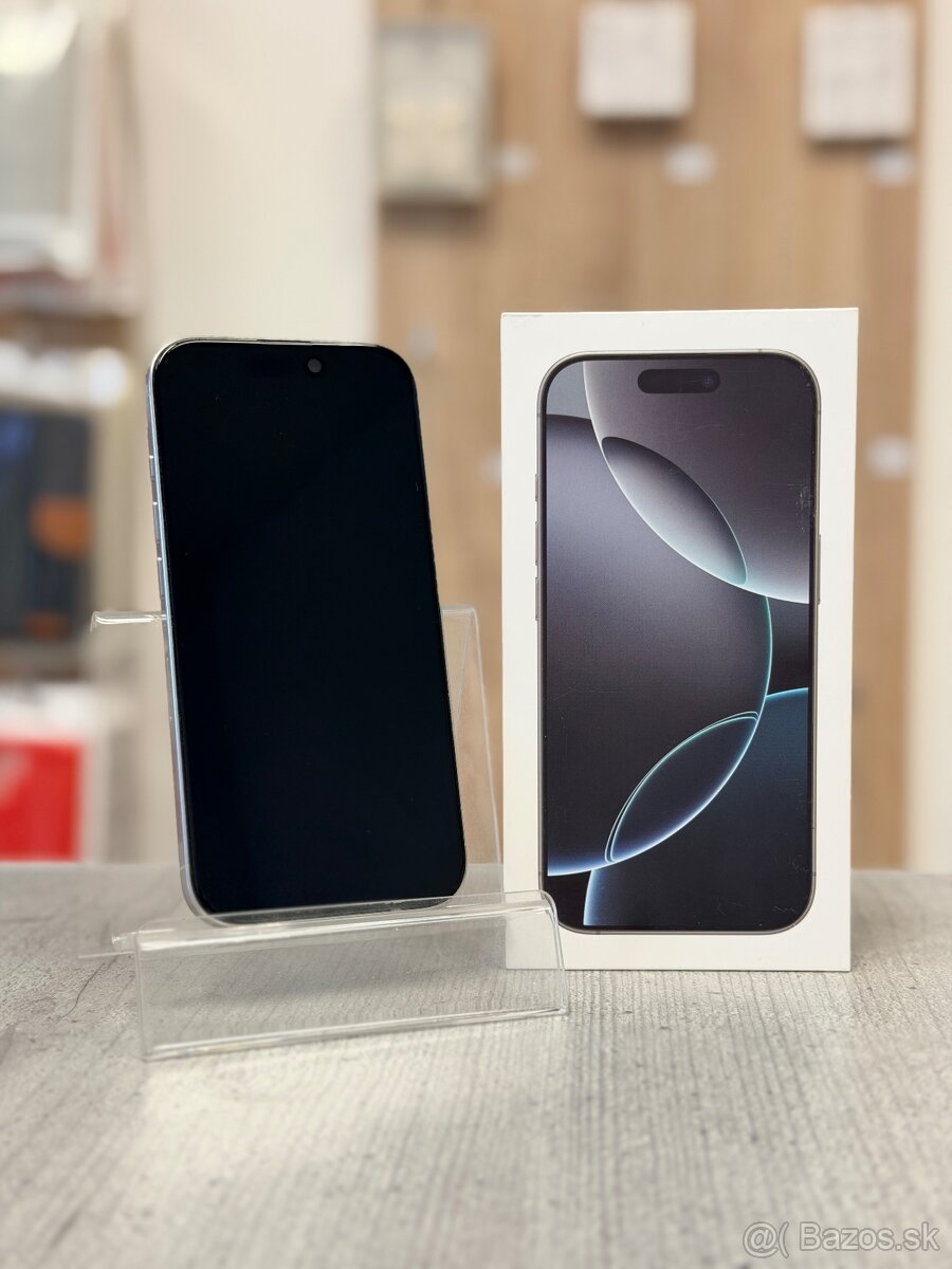 100% BATÉRIA - Apple iPhone 16 Pro 128GB White Titanium - 2