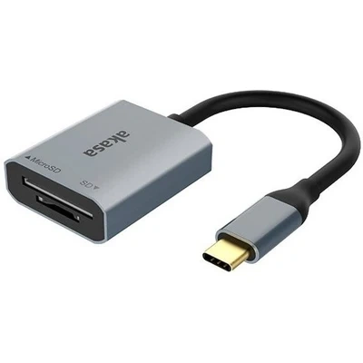 AKASA SD a microSD USB C čítačka kariet/AK-CR-10BK - 2