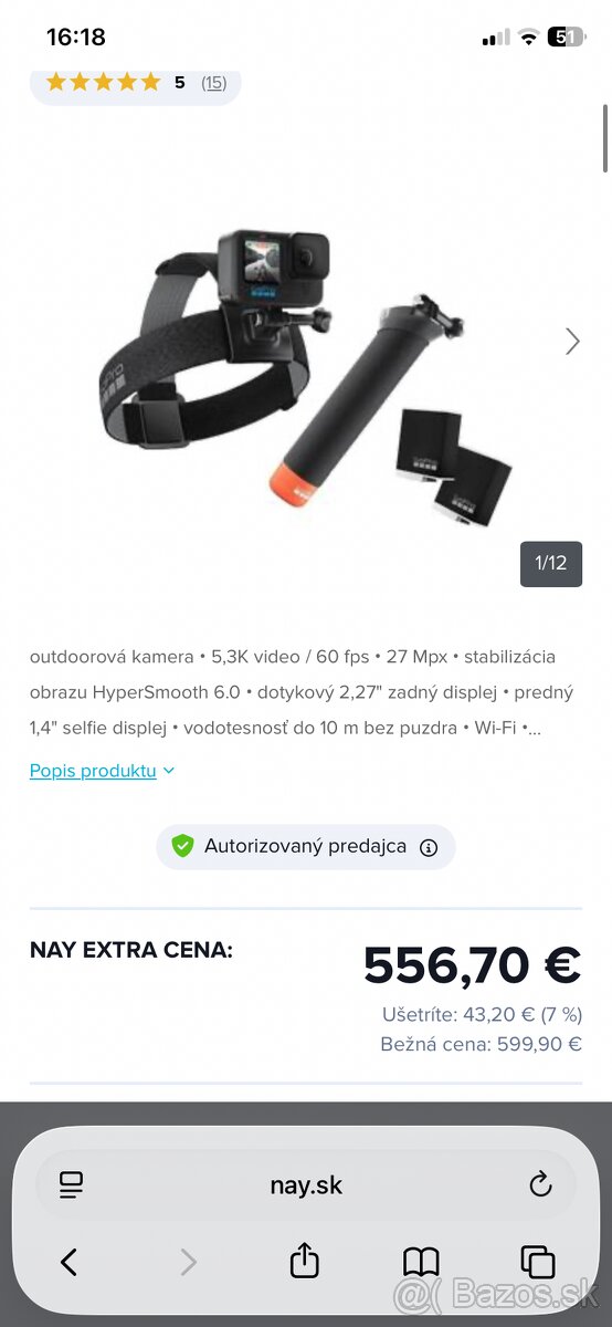 GOPRO HERO 12 Black bundle - 2