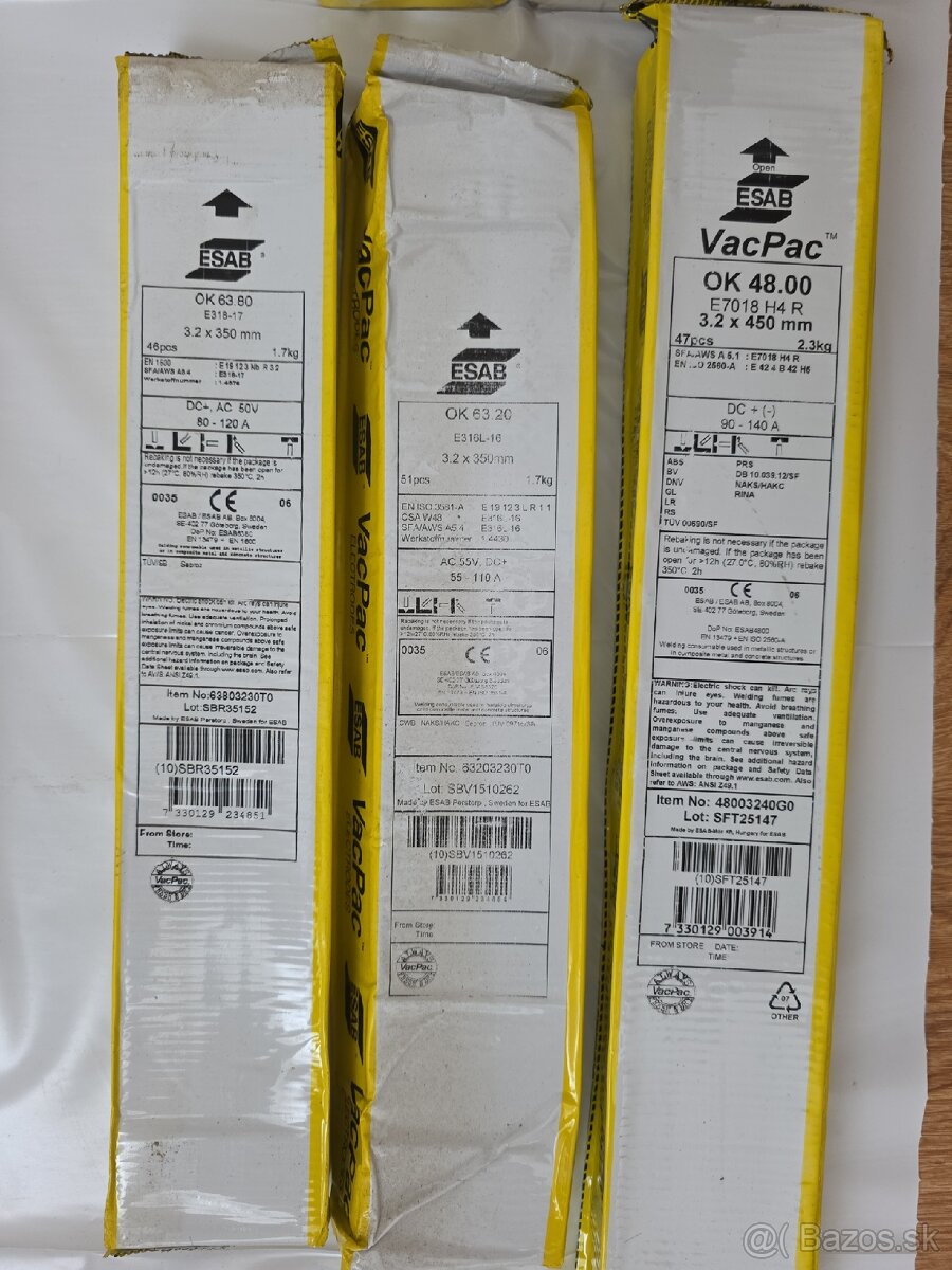 Zváracie elektródy ESAB / Böhler / EWM - 2