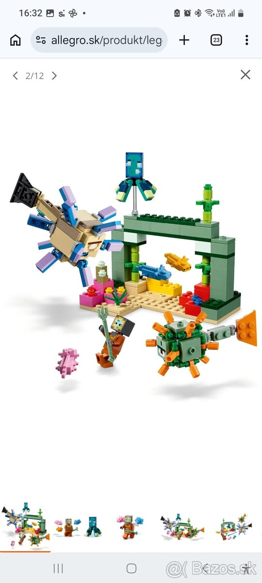 Lego Minecraft "Boj so strážcami" - 2