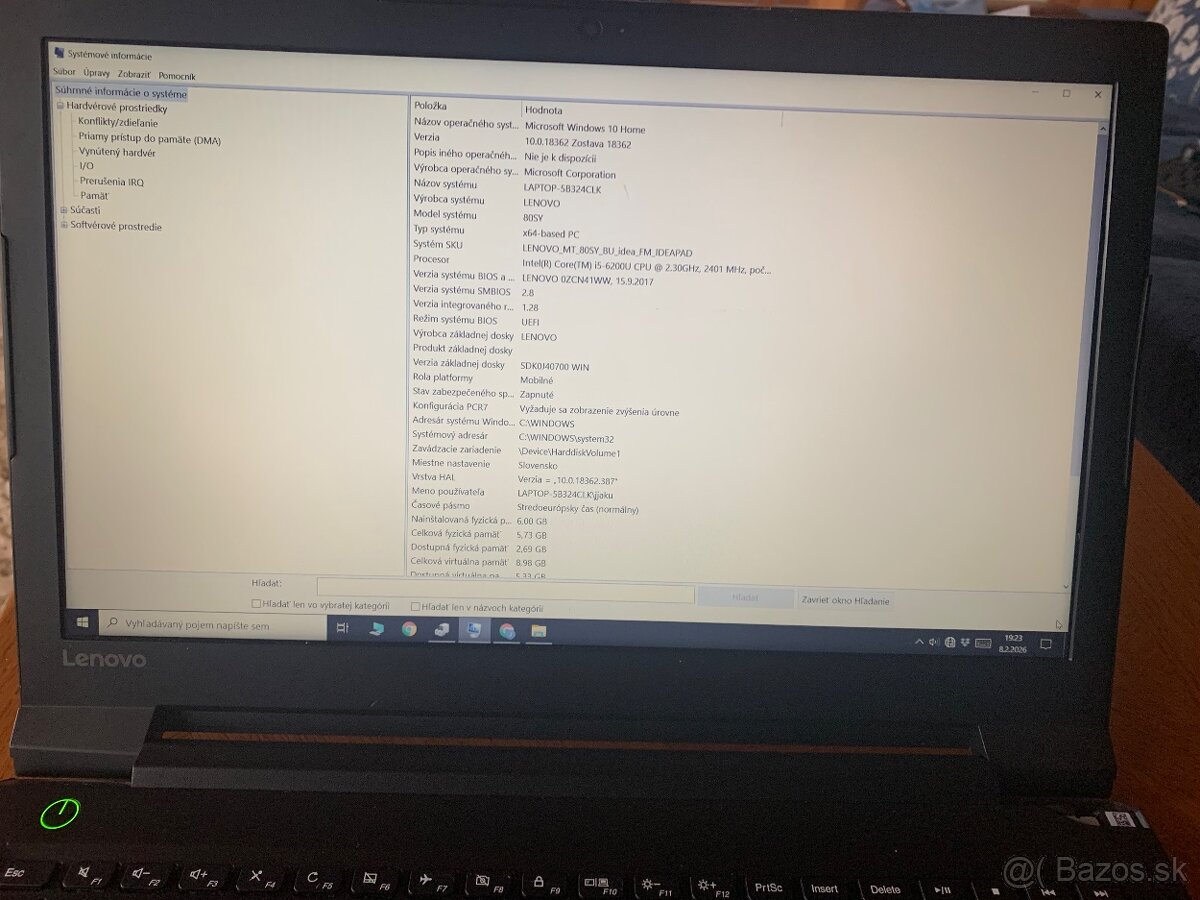 Laptop Lenovo 5B324CLK - 2