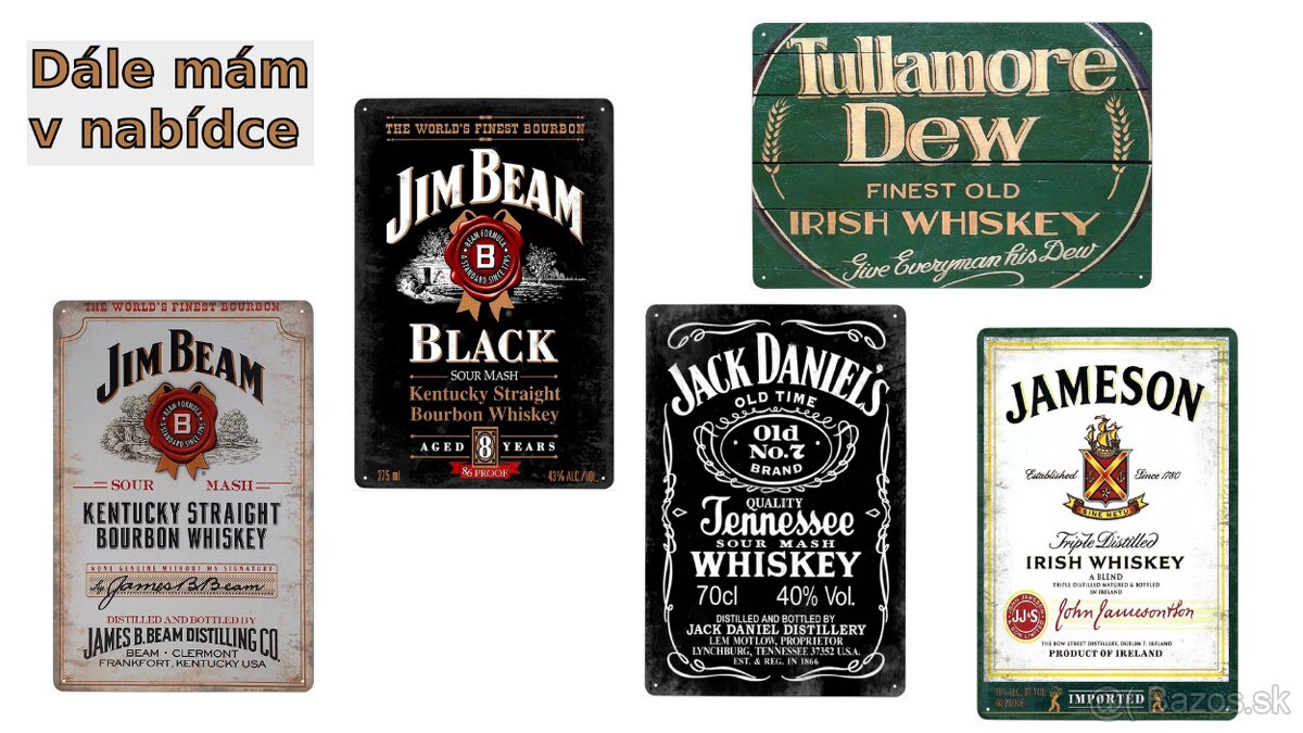 cedule plechová - Tullamore Dew Irish Whiskey - 2