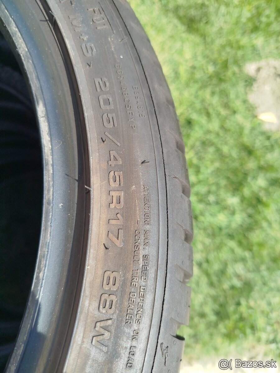 205/45 r17 letné pneumatiky,Uniroyal - 2