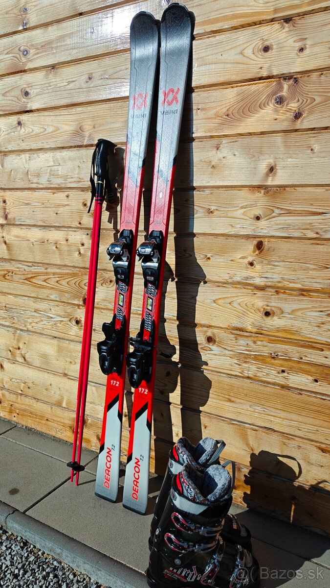 LYŽE VOLKL DEACON 7.2 172CM + NORDICA HOT ROD 28CM - 2