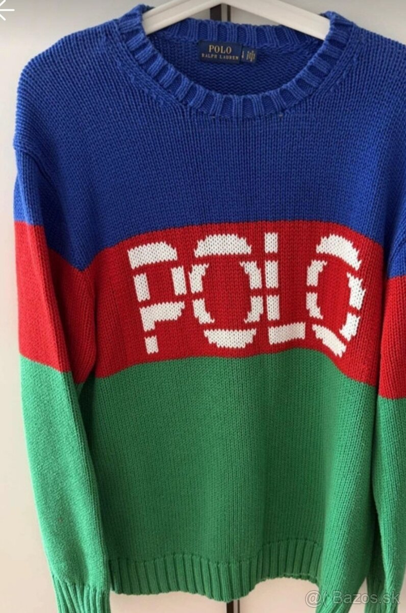 Ralph Lauren originál ikonicky sveter L - 2