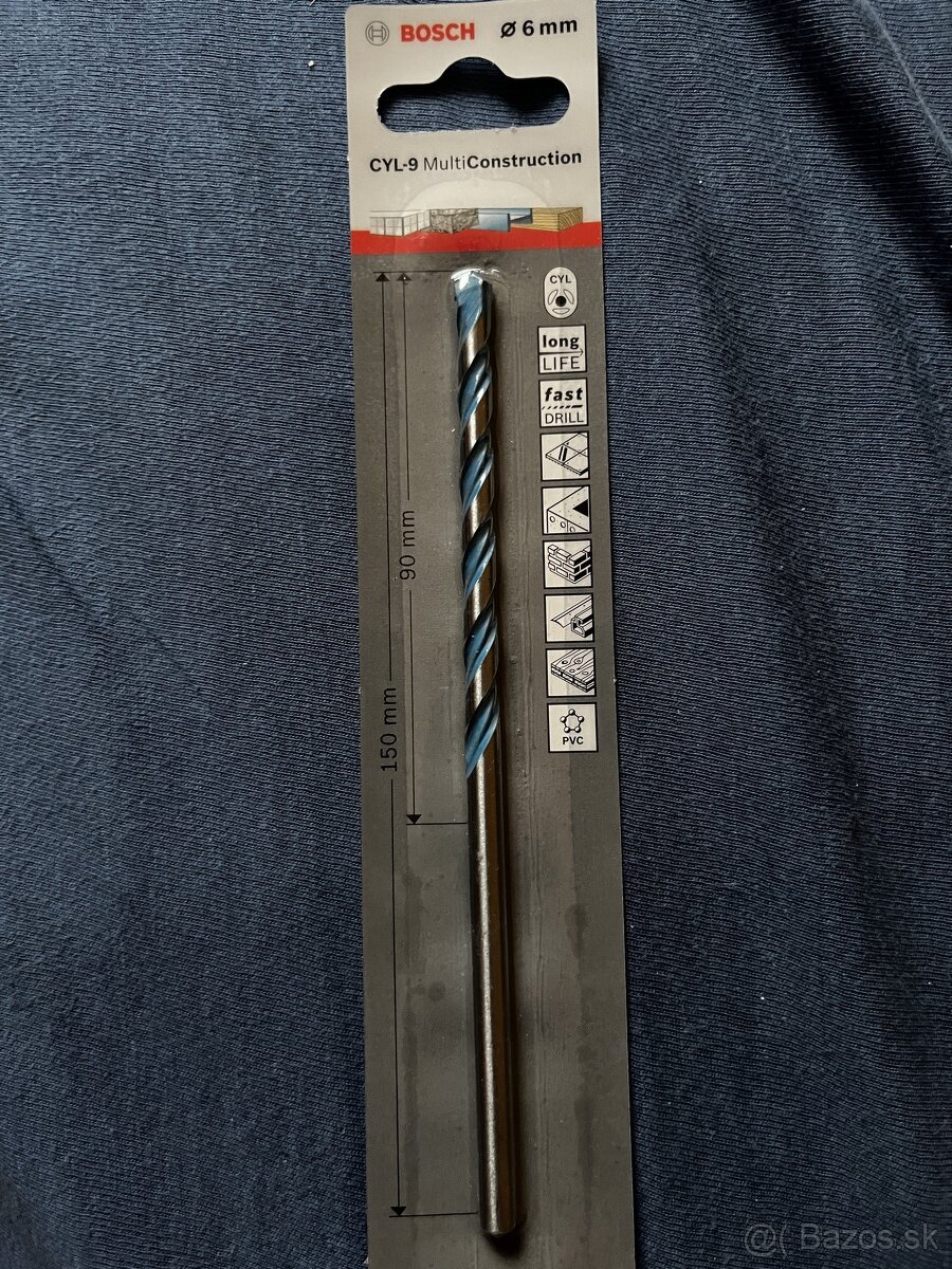 BOSCH vrták 6mm (150/90 mm) - 2