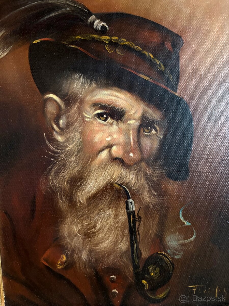 Starý krásný obraz, olejomalba - 2