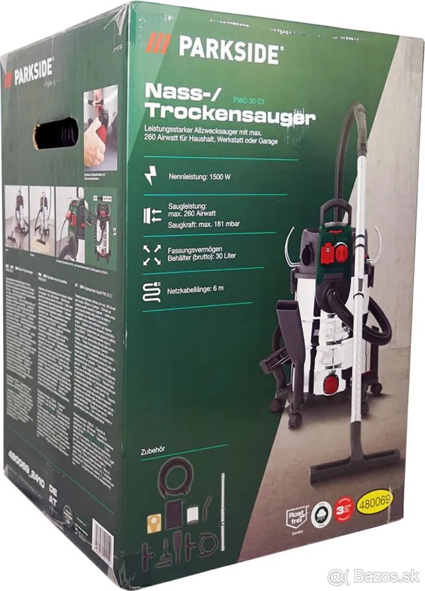 Vysávač PARKSIDE® PWD 30 C1 NOVÝ - 2