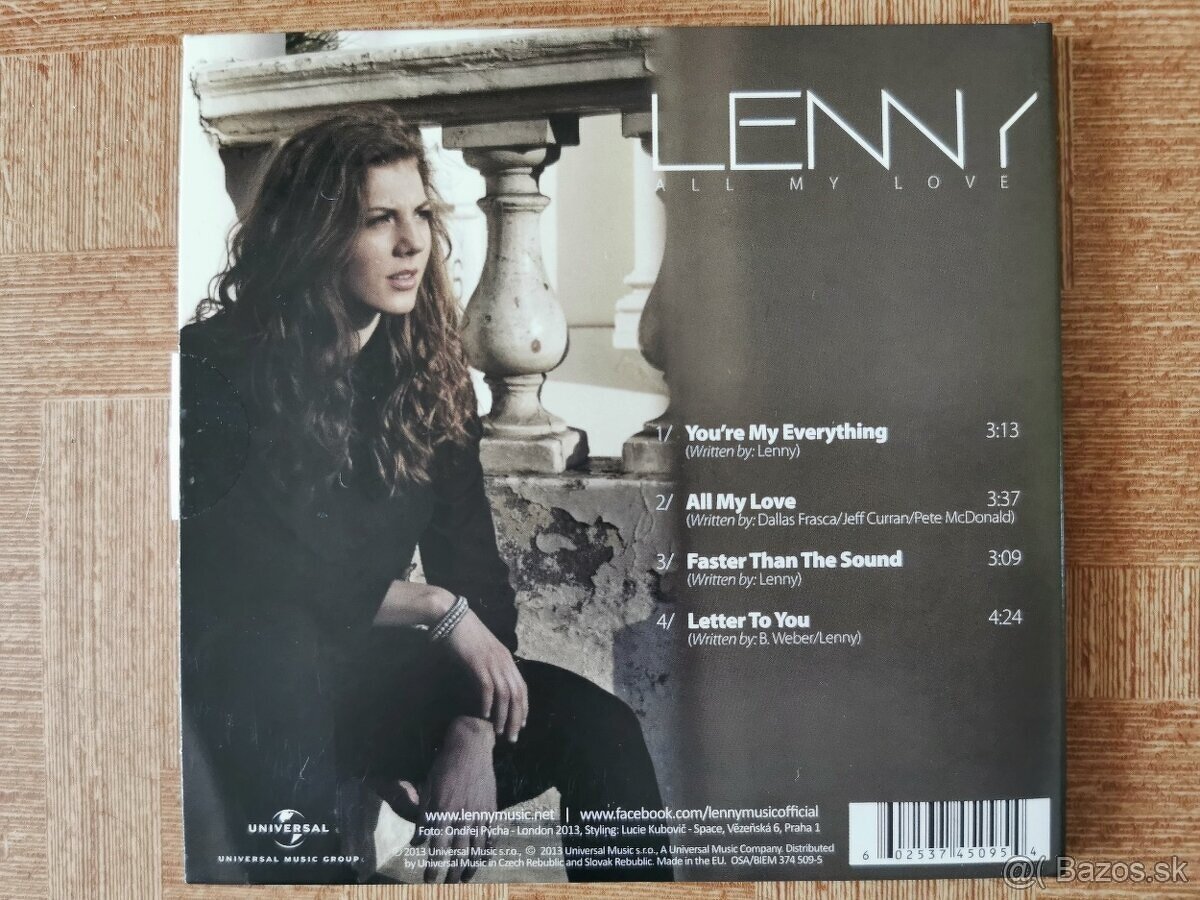 CD LENNY - All my love - 2