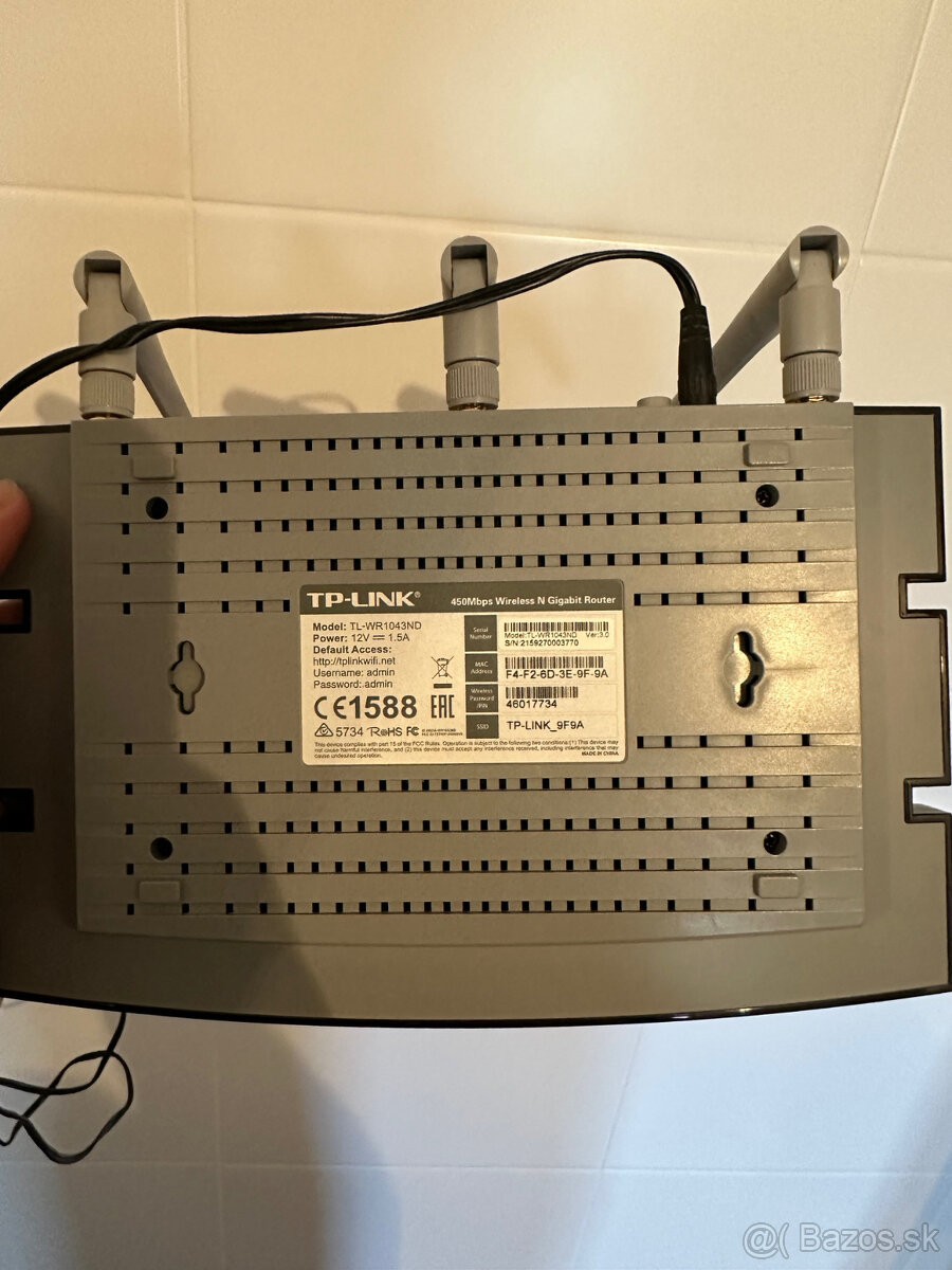Pouzity Wifi Router TP Link TL-WR1043ND dual - 2