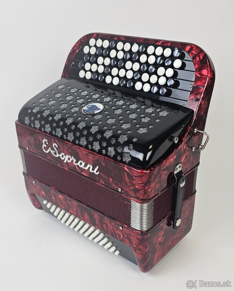 Chromaticky akordeon E-Soprani , B-system vhodny do ZUŠ - 2